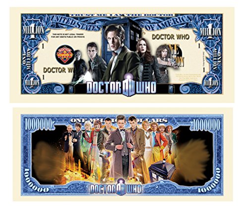 American Art Classics Limited Edition Doctor Who Sammlerstück Million Dollar Bill in Geldhalter von American Art Classics