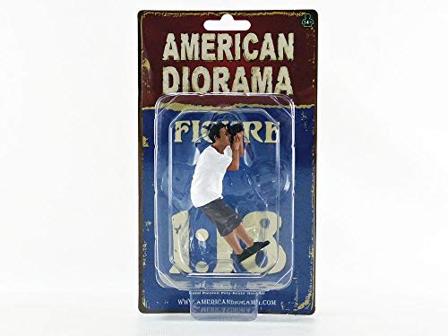 American Diorama 38212 Miniaturauto aus der Kollektion, Miniatur, Schwarz/Weiß von American Diorama