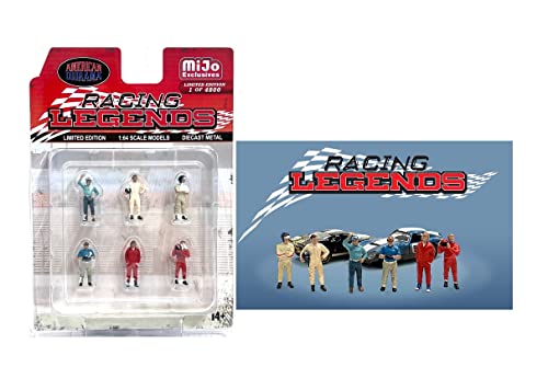 American Diorama Racing Legends 1:64 Metallfiguren Set AD-76503 (6 Figuren) von American Diorama