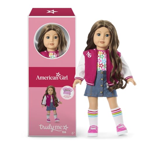 American Girl, Truly Me 45,7 cm Puppe #126 mit dunkelblauen Augen, langes, gewelltes braunes Haar, helle Haut, ab 6 Jahren American Girl, Truly Me 45,7 cm Puppe #126 mit dunkelblauen Augen, langes, gewelltes braunes Haar, helle Haut, ab 6 Jahren von American Girl