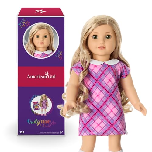 American Girl Truly Me 18-inch Doll #125 with Hazel Eyes, Curly Blonde Hair, Light Skin w/Warm Olive Undertones, for Ages 6+ von American Girl