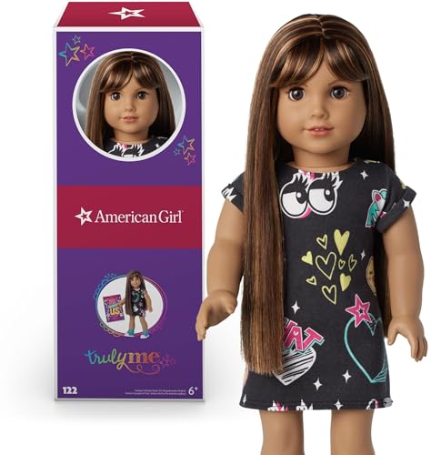 American Girl Truly Me 45,7 cm Puppe #122 mit braunen Augen, dunkelbraunes Haar mit Highlights, hellbraune Haut, T-Shirt-Kleid, ab 6 Jahren American Girl Truly Me 45,7 cm Puppe #122 mit braunen Augen, dunkelbraunes Haar mit Highlights, hellbraune Haut, T-Shirt-Kleid, ab 6 Jahren von American Girl