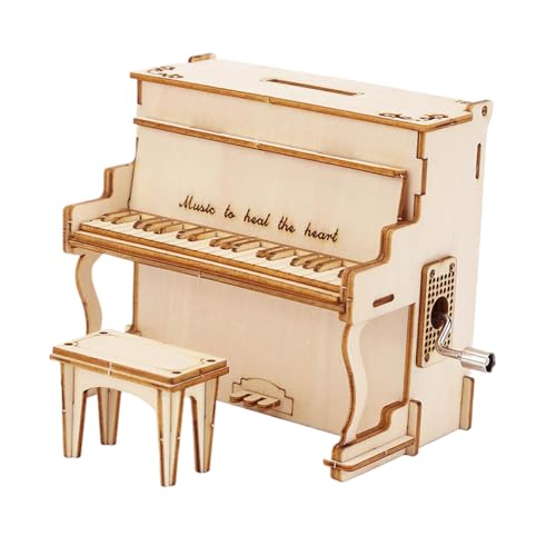 Amesor 3D-Puzzle Für Erwachsene, Holz Puzzle Musikbox Klavier Bauset, Handgemachtes Puzzle-Bauset Zum Aufstellen Für Schreibtisch Schlafzimmer Wohnzimmer Familie Zuhause Amesor 3D-Puzzle Für Erwachsene, Holz Puzzle Musikbox Klavier Bauset, Handgemachtes Puzzle-Bauset Zum Aufstellen Für Schreibtisch Schlafzimmer Wohnzimmer Familie Zuhause von Amesor
