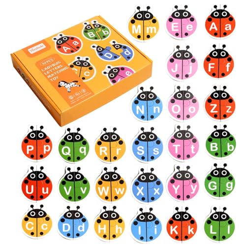 Amesor Buchstaben-Zuordnungsspiel, Alphabet-Zuordnungsspiel | Sight Words Alphabet Matching Game Puzzle Matching Card | Lernkarten mit Tierwörtern, Vorschul-Lernspielzeug für Mädchen und von Amesor