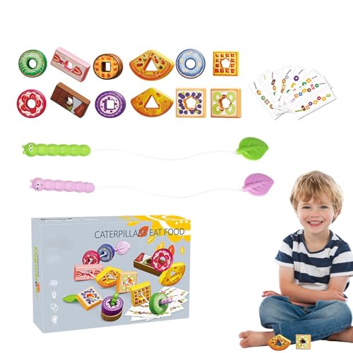 Amesor Fädeln Spielzeug | Sensorisches Lernspielzeug - Obst Gemüse Steckspiel für Kindergarten Zuhause Reise Auto Kinder Mädchen Kleinkinder Amesor Fädeln Spielzeug | Sensorisches Lernspielzeug - Obst Gemüse Steckspiel für Kindergarten Zuhause Reise Auto Kinder Mädchen Kleinkinder von Amesor