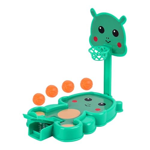 Amesor Finger-Hoop-Spiel,Basketball-Hoop-Finger-Spiel - Cartoon-Basketballspiel-Spielzeug - Lustiges Sport-Neuheitsspielzeug, Desktop-Tisch-Basketballspielset, Basketball-Katapult in den Korb für von Amesor