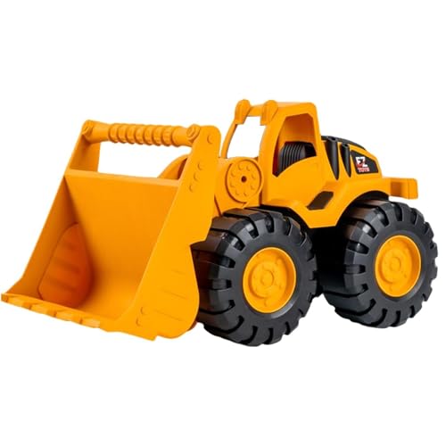 Amesor Minis Bagger Spielzeug, Konstruktionsspielzeug Für Kinder, Simulation Eines Trägheits Spielzeugautos, 2 In 1 Reibungsauto Model, Ingenieur Bulldozer Für Kinder, Gabelstapler von Amesor