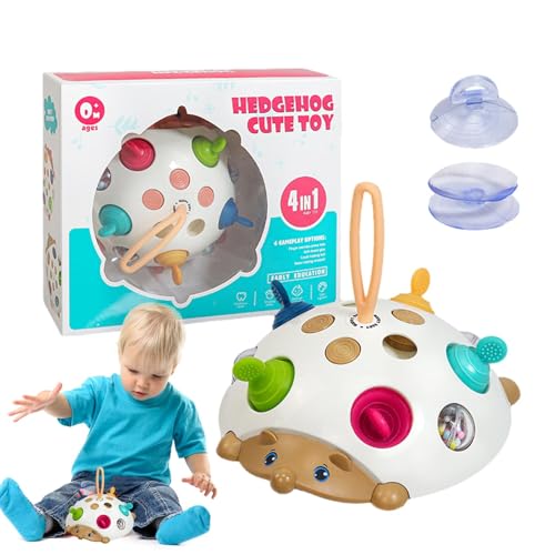 Amesor Pop Fidget Toys,Feinmotorisches Igelspielzeug,Sensorisches Igel-Kinderspielzeug für Feinmotorik - Vorschul-Lernspielzeug, helle Farbe, Silikonschaum, Früherziehungsspielzeug, eingebauter von Amesor