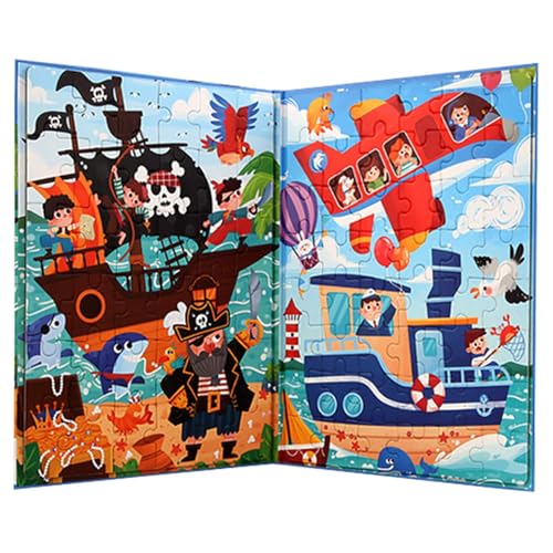 Amesor Reise-Puzzlespiele, Puzzles für Kinder, Magnetisches Puzzlebuch für -Brettspiele, Magnetisches Puzzle-Brettbuch, kreatives Kinder-Magnet-Puzzle für Zuhause, Auto, Outdoor von Amesor