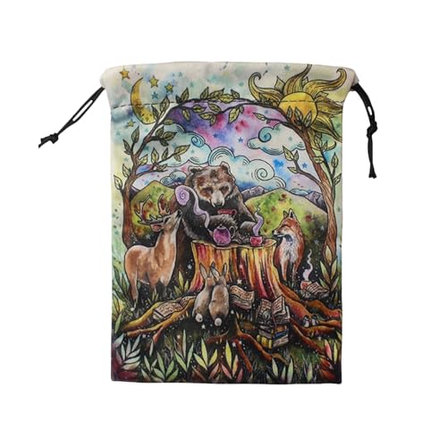 Amesor Tarot Beutel | Samtarner Tarotkartenhalter Mit Zugband - Doppelseitig Bedruckt Aufbewahrung für Transport Reisen Camping Garten Küche Wohnheim Klassenraum Büro Schrank Amesor Tarot Beutel | Samtarner Tarotkartenhalter Mit Zugband - Doppelseitig Bedruckt Aufbewahrung für Transport Reisen Camping Garten Küche Wohnheim Klassenraum Büro Schrank von Amesor