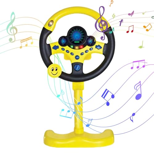 Lenkrad Spielzeug Für Kinder, Autositz Spielzeug Lenkrad, Simulation Fahren Lenkrad Spielzeug Auto Spielzeug Für Kinder, Lenkrad Spielzeug Mit Licht Und Musik Für Auto, Lernspielzeug Geschenk von Amesor