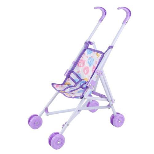 Puppenbuggy, Baby Puppenwagen Kinderwagen, Spielzeug Für Puppenwagen Mit T-förmigem Gürtel, Spielzeug Kinderwagen, Rollenspiel-Spielzeug, Leichter Puppen-Kinderwagen Zum Spielen, Geschenk Für Kinder von Amesor