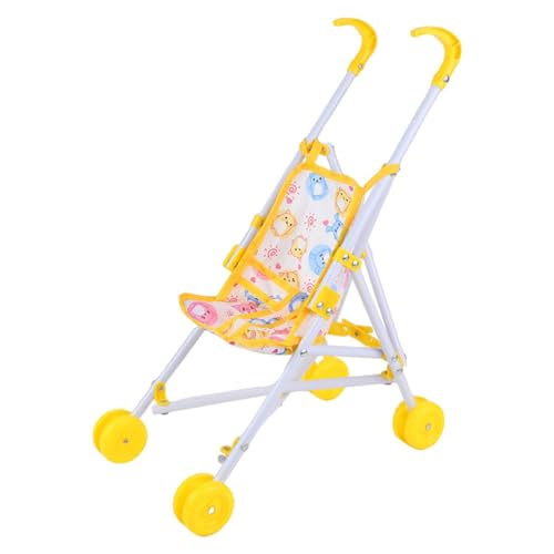 Puppenbuggy, Baby Puppenwagen Kinderwagen, Spielzeug Für Puppenwagen Mit T-förmigem Gürtel, Spielzeug Kinderwagen, Rollenspiel-Spielzeug, Leichter Puppen-Kinderwagen Zum Spielen, Geschenk Für Kinder von Amesor