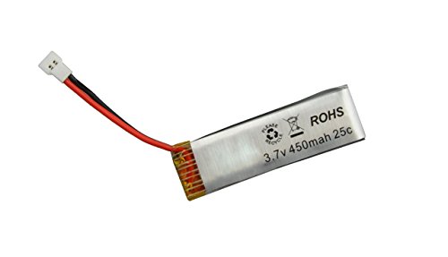 Amewi 057-25151-17 Battery 450mAh, 3,7V,LiPo one 3D Akku Spyder/Xtreme Heli, 450 mAh 3.7V von Amewi