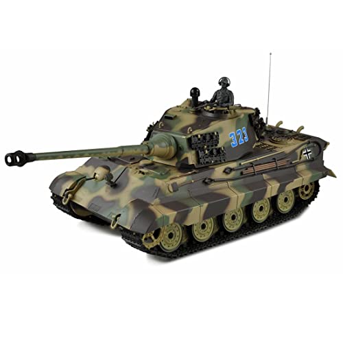 Amewi 1:16 RC Panzer Königstiger Henschel Turm, R&S 2,4 GHz, Metallgetriebe QC von Amewi