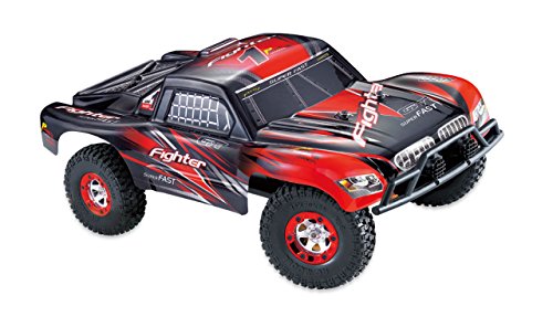 Amewi 22245 Fighter PRO 4WD brushless 1:12 Short Course, RTR,2,4GHz, Rot, Schwarz, Weiß von Amewi