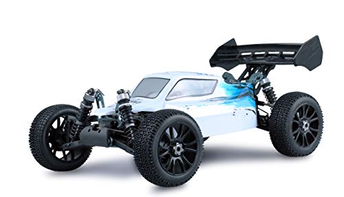 Amewi 22299 Planet Pro 4WD Buggy RTR, 1:8, 2,4 GHZ, Weiß/Blau von Amewi