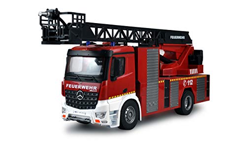 Amewi 22502 Mercedes-Benz Feuerwehr-Drehleiterfahrzeug - Lizenzfahrzeug 1:18 RC Modell-LKW 100% RTR von Amewi