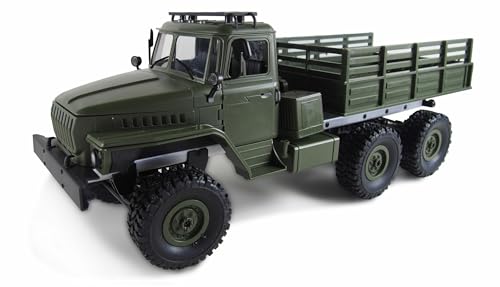 Amewi 22509 Ural Truck Scale RC Modellauto LKW Elektro Offroad 6WD 1:16 RTR 2,4GHz proportional, grün von Amewi