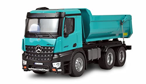 Amewi 22533 Mercedes LKW Kipper PRO Metall V2 Lizenzfahrzeug 2,4GHz RTR Petrol inkl. zusätzlichem Akku von Amewi