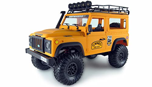 Amewi 22565 D90X12 Landrover Scale Crawler Lizenzfahrzeug 4WD 1:12 RTR, Gelb von Amewi