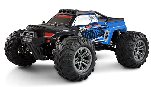 Amewi 22609 Daphoenodon Monstertruck 4WD 1:12 mit Gyro RTR, blau, inkl. Fernsteuerung, Akku, Ladekabel von Amewi