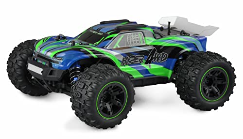 Amewi 22620 Hyper GO Truggy Brushed 40km/h 4WD 1:16 RTR blau/grün von Amewi