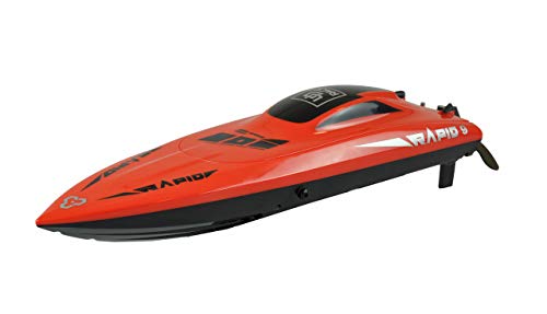 Amewi 26089 Rapid Warrior Mono Speedboot 424mm 2,4GHz RTR, Rot, Schwarz von Amewi