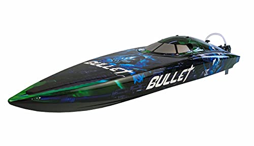 Amewi 26097 RC Speedboot Bullet V4 740mm 4s brushless ARTR, Blau,schwarz von Amewi