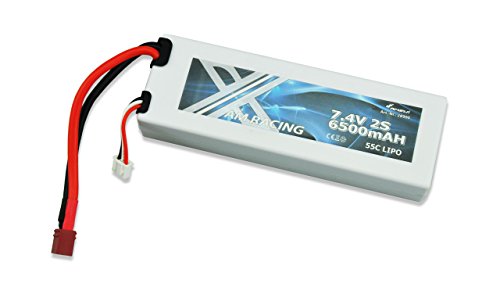 Amewi 28900 7.4V, 6500 mAh 55C LiPo Akku Dean Plug, car Hardcase von Amewi