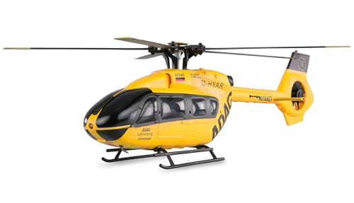 Amewi ADAC H145 Helikopter Brushless 6-Kanal 6G RTF ferngesteuert RC Hubschrauber Heli Lizenzmodell, Gelb von Amewi