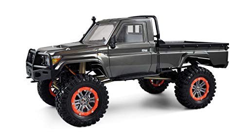 Amewi AMXRock RCX10P (Profi) Brushed 1:10 RC Modellauto Elektro Crawler RtR 2,4GHz, Grau von Amewi