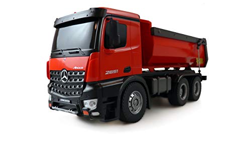 Amewi Mercedes-Benz 22407 Arocs Elektro RC Modell-LKW RTR Inkl. Akku und Ladegeraet, Rot von Amewi