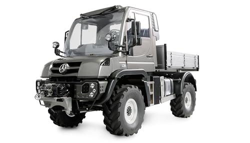 Amewi Mercedes-Benz Unimog Geräteträger 4WD 1:10 ARTR anthrazit RC ferngesteuert Lizenz Fahrzeug von Amewi