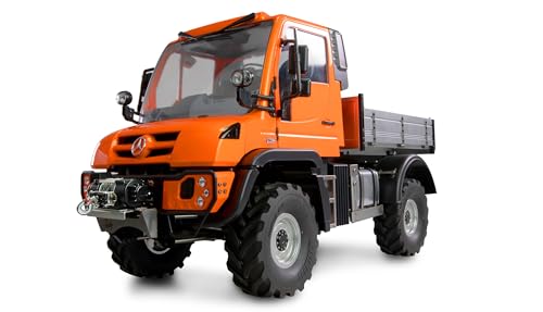 Amewi Mercedes-Benz Unimog Geräteträger 4WD 1:10 ARTR orange RC ferngesteuert Lizenz Fahrzeug von Amewi