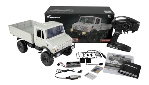 Amewi Mercedes-Benz Unimog Lizenzfahrzeug 4WD 1:12 RTR hellgrau (hellgrau) von Amewi