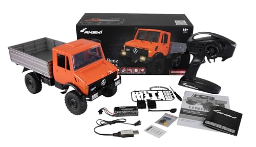 Amewi Mercedes-Benz Unimog Lizenzfahrzeug Advanced 4WD 1:12 RTR orange von Amewi