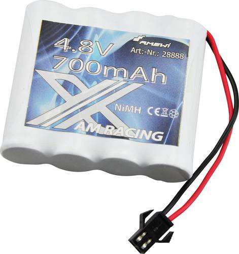 Amewi Modellbau-Akkupack (NiMh) 4.8V 700 mAh Zellen-Zahl: 4 Stick Micro-Car-Buchse von AMEWI