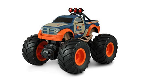 Amewi 22483 Big Buster Monstertruck 1:18, ferngesteuert, 2,4GHz, RTR, orange/blau von Amewi