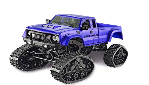 Amewi Pickup Truck Brushed 1:16 RC Modellauto Elektro Crawler Allradantrieb (4WD) RtR 2,4GHz, Blau von Amewi