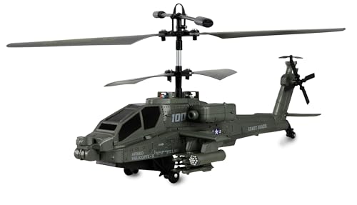 Apache AH-64 Helikopter Koaxial 3,5-Kanal RTF inkl. Fernsteuerung, Akku, Ladekabel von Amewi