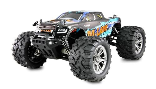 M-Land Monstertruck, RC ferngesteuert, 48km/h 4WD 1:16 RTR blau inkl. Fernsteuerung, Akku, Ladekabel M-Land Monstertruck, RC ferngesteuert, 48km/h 4WD 1:16 RTR blau inkl. Fernsteuerung, Akku, Ladekabel von Amewi