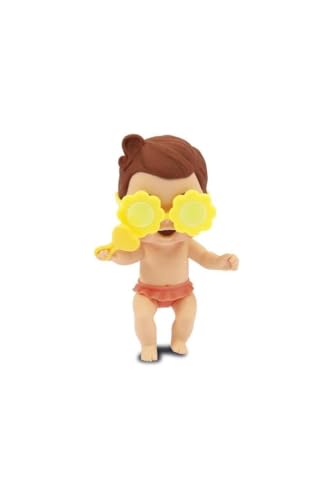 Amicicci Cicciobello, Baby mit lustigen Ausdrücken, Strandserie, Brille wechselt die Farbe und Zubehör, zufällige Modelle, Spielzeug für Kinder ab 3 Jahren, GIOCHI PREZIOSI, CC040 von Amicicci