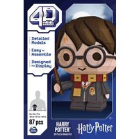 4D Build - Harry Potter - 3D-Puzzle des beliebten Filmheldens aus hochwertigem Karton, 87 Teile, für Fans der magischen Abenteuerserie ab 12 Jahren von Spin Master International B.V.
