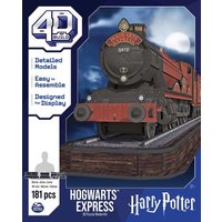 4D Build - Harry Potter, Hogwarts Express, 3D-Puzzle der magischen Eisenbahn aus hochwertigem Karton, 181 Teile, ab 12 Jahren von Spin Master International B.V.