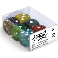 Amigo Spiele - Würfel Glitter W06 Set gemischt MBE6 von AMIGO