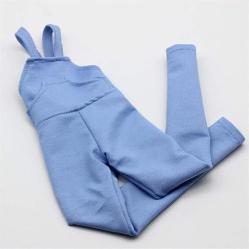 Amlhy Puppenkleidung, Hosenträger Hosen Overalls Kleid Outfit Kleidung Set für 60 cm 1/3 BJD Puppe Anzug Geschenk - Blau von Amlhy