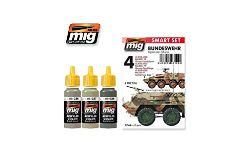 Mig Jimenez A.MIG-7104 Ammo Bundeswehr Afghanistan Scheme Acryl Smart Set, Mehrfarbig, S von Mig Jimenez