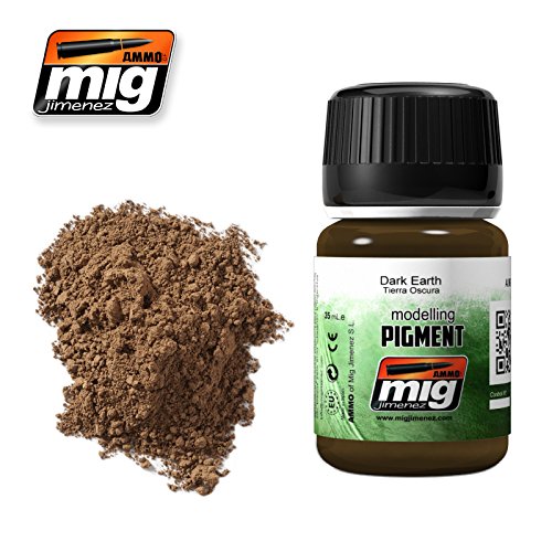 AMMO A.MIG-3007 Pigmente (35 ml) Dark Earth, Mehrfarbig von Mig Jimenez