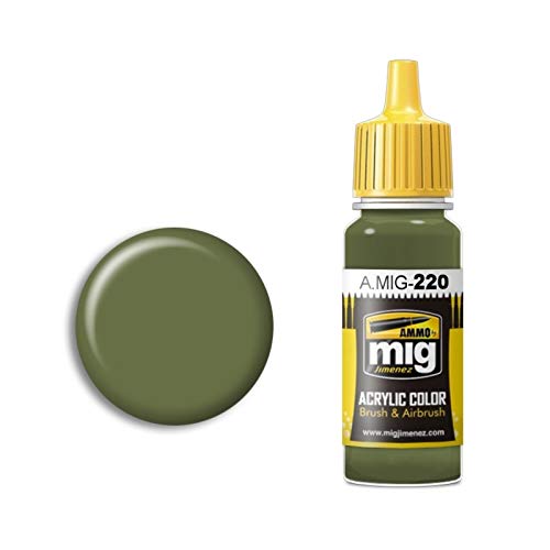 Mig Jimenez A.MIG-0220 Ammo Fs 34151 Zinkchromat-Grün (Innengrün) Acrylfarben (17 ml), Mehrfarbig von Mig Jimenez